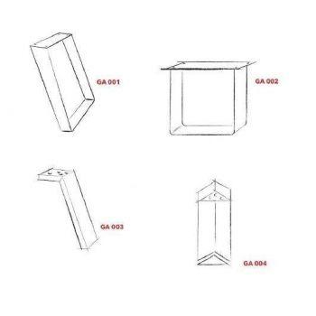 Tavolo da pranzo con piano in legno 170x100 cm Arsenio