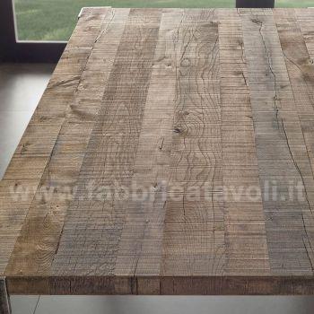 Tavolo da pranzo con piano in legno 170x100 cm Arsenio